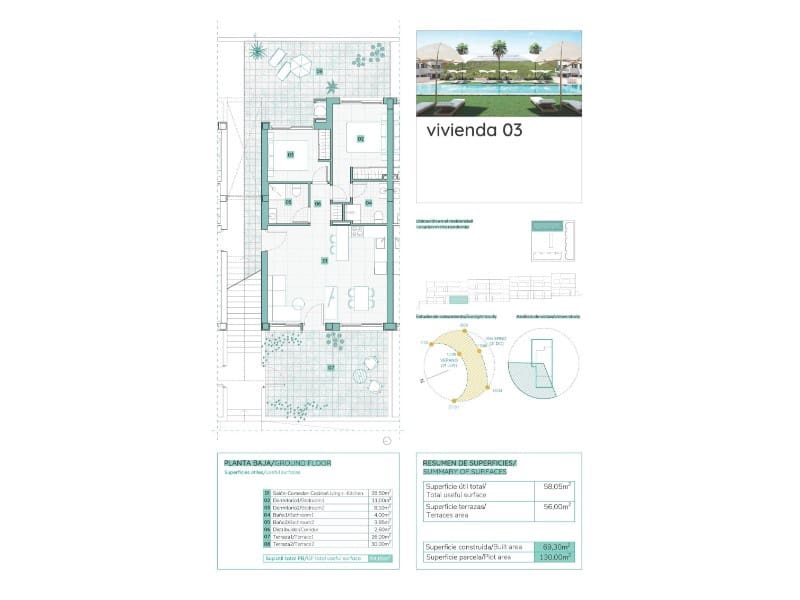 2 soverom Bungalow til salgs i Torrevieja med svømmebasseng - € 299 900 (Ref: 8086032)