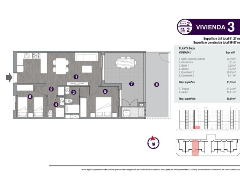 2 quarto Apartamento para venda em Torrevieja com piscina - 285 000 € (Ref: 8254026)
