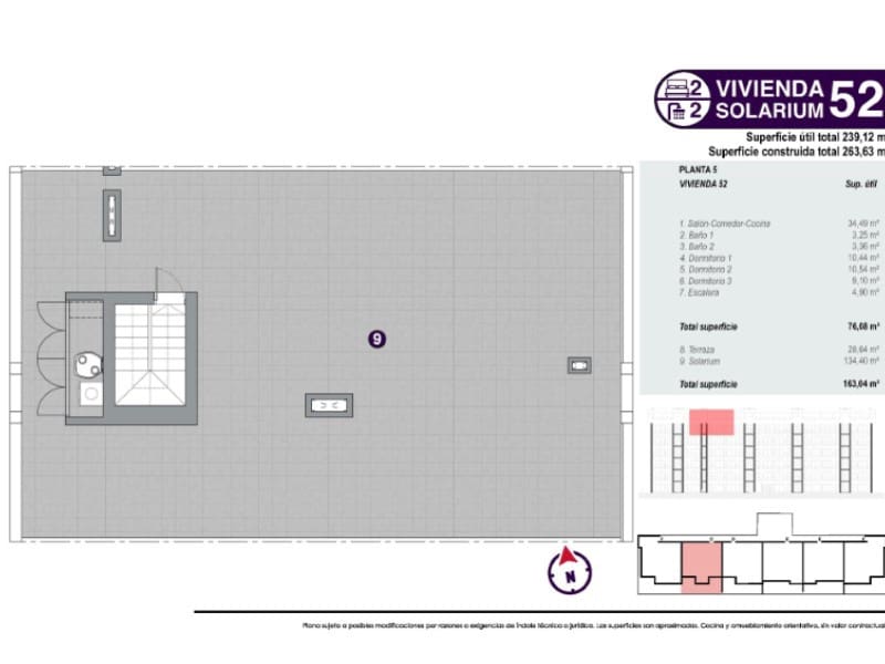 Ático de 3 habitaciones en Torrevieja en venta con piscina - 540.000 € (Ref: 8254027)