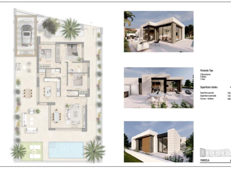 3 sovrum Villa till salu i Pinar de Campoverde med pool - 535 000 € (Ref: 8302847)