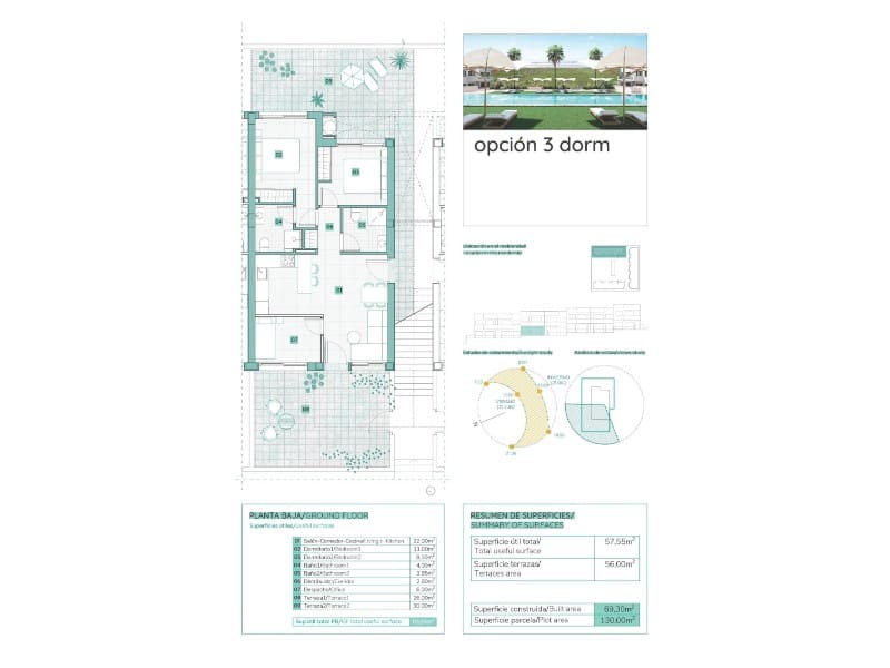 3 bedroom Bungalow for sale in Torrevieja with pool - € 305,900 (Ref: 8490973)