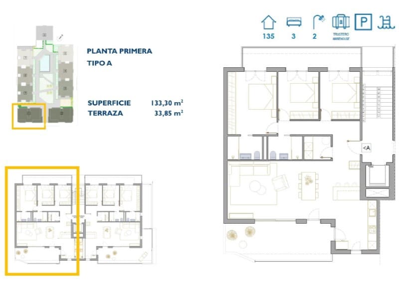 3 slaapkamer Appartement te koop in San Pedro del Pinatar met zwembad - € 314.900 (Ref: 8591226)