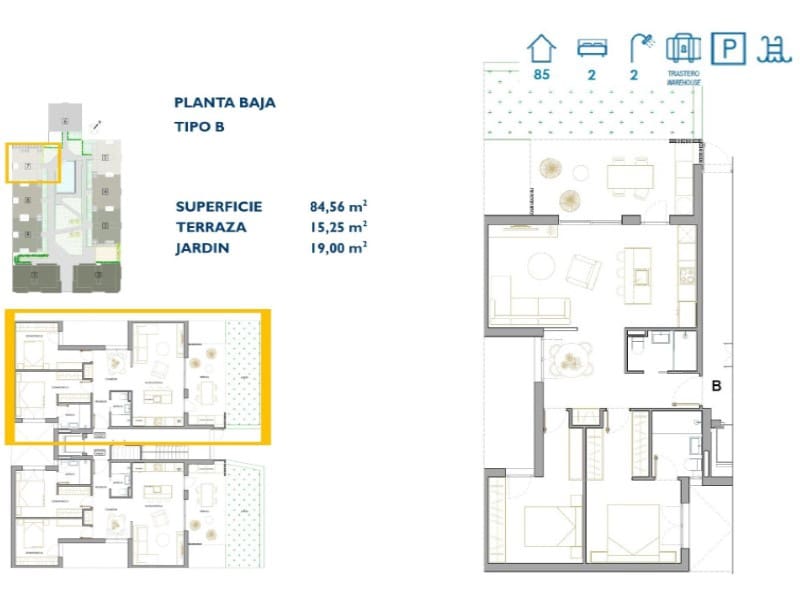 2 Zimmer Apartment zu verkaufen in San Pedro del Pinatar mit Pool - 254.900 € (Ref: 8591230)