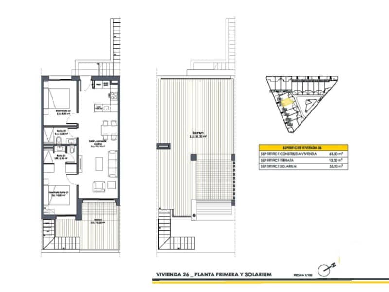 2 chambre Bungalow à vendre à San Fulgencio avec piscine - 251 900 € (Ref: 8908047)