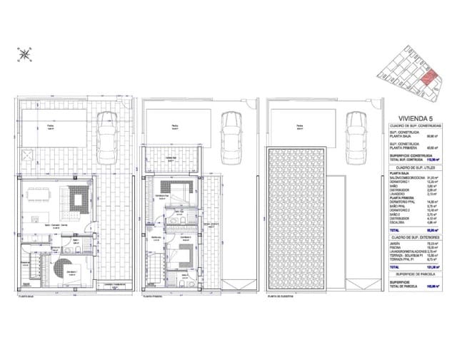 3 sypialnia Willa na sprzedaż w San Pedro del Pinatar ciudad, San Pedro del Pinatar z basenem - 439 000 € (Ref: 8932588)