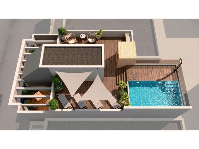 1 soverom Penthouse til salgs i Playa del Acequión, Torrevieja med svømmebasseng - € 275 000 (Ref: 8968717)