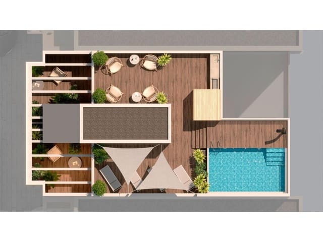 1 sovrum Lägenhet till salu i Playa del Acequión, Torrevieja med pool - 199 000 € (Ref: 8968718)