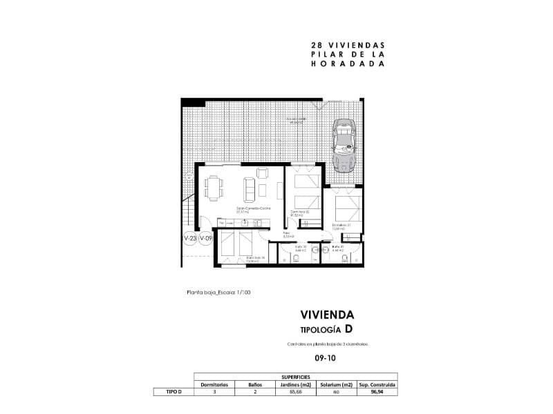 3 chambre Bungalow à vendre à Pilar de la Horadada avec piscine - 295 000 € (Ref: 8979718)