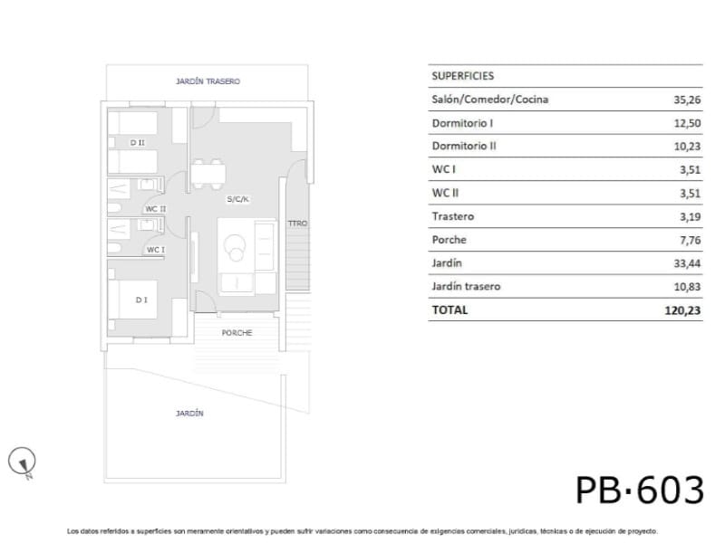 2 soveværelse Bungalow til salg i San Miguel de Salinas med swimmingpool - € 199.900 (Ref: 8979725)