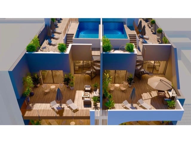 Ático de 3 habitaciones en Las Piscinas Naturales, Torrevieja en venta con piscina - 599.000 € (Ref: 9062680)