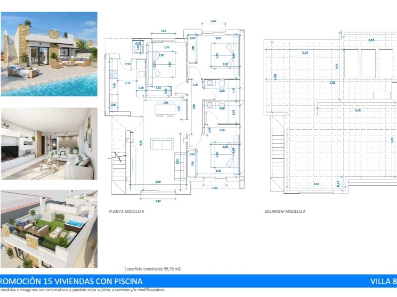 3 bedroom Villa for sale in San Fulgencio with pool - € 395,000 (Ref: 9073669)