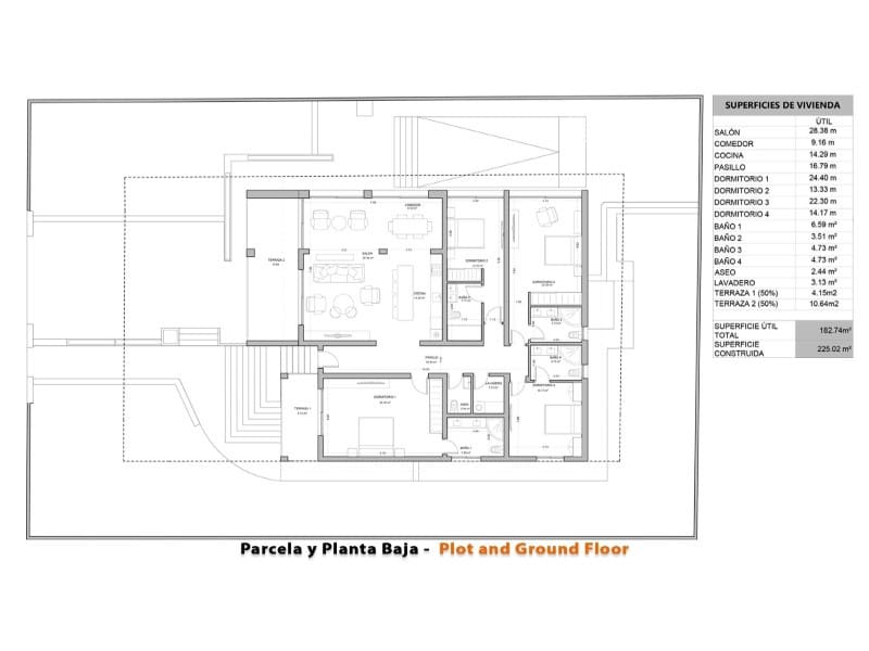 4 makuuhuone Huvila myytävänä paikassa Torrevieja mukana uima-altaan - 995 000 € (Ref: 9149455)