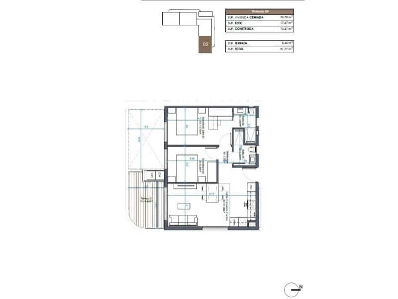 2 quarto Apartamento para venda em Guardamar del Segura com piscina - 293 000 € (Ref: 9169867)