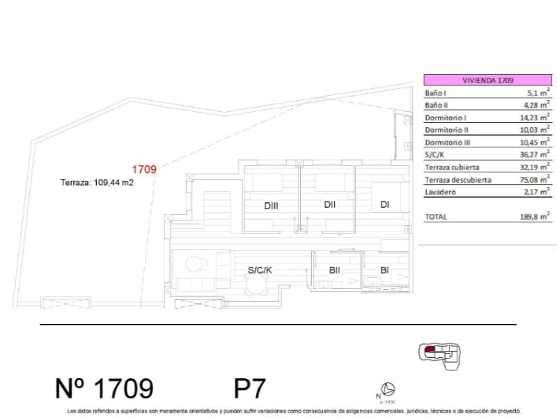 3 soverom Penthouse til salgs i San Miguel de Salinas med svømmebasseng - € 329 990 (Ref: 9181310)