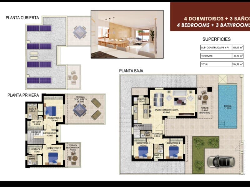 4 soveværelse Villa til salg i Orihuela med swimmingpool - € 649.000 (Ref: 9262917)