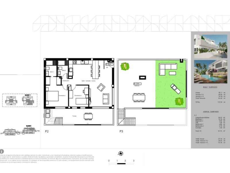 2 chambre Bungalow à vendre à Torrevieja avec piscine - 310 000 € (Ref: 9291433)