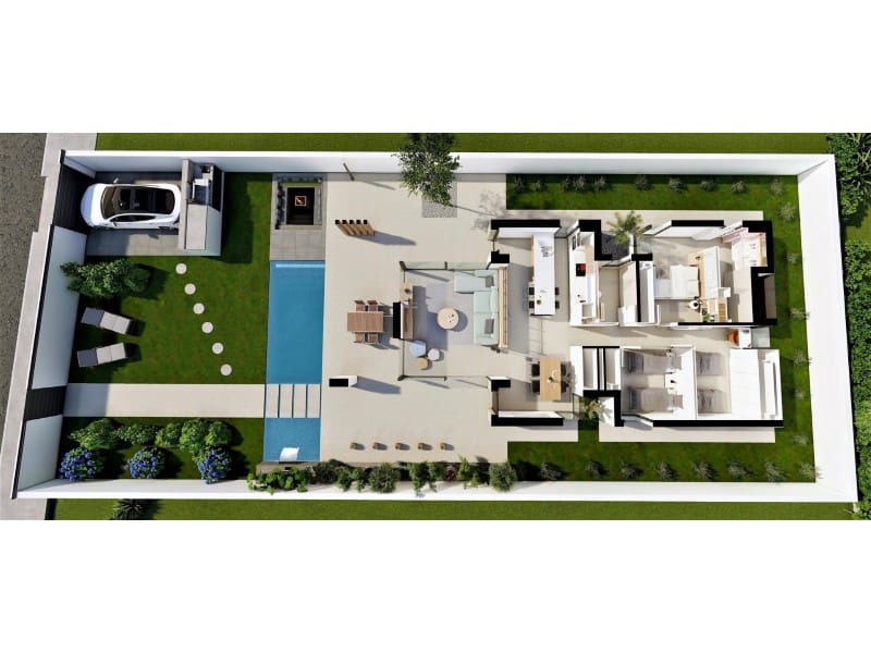 Chalet de 3 habitaciones en San Fulgencio en venta con piscina - 660.000 € (Ref: 9341337)