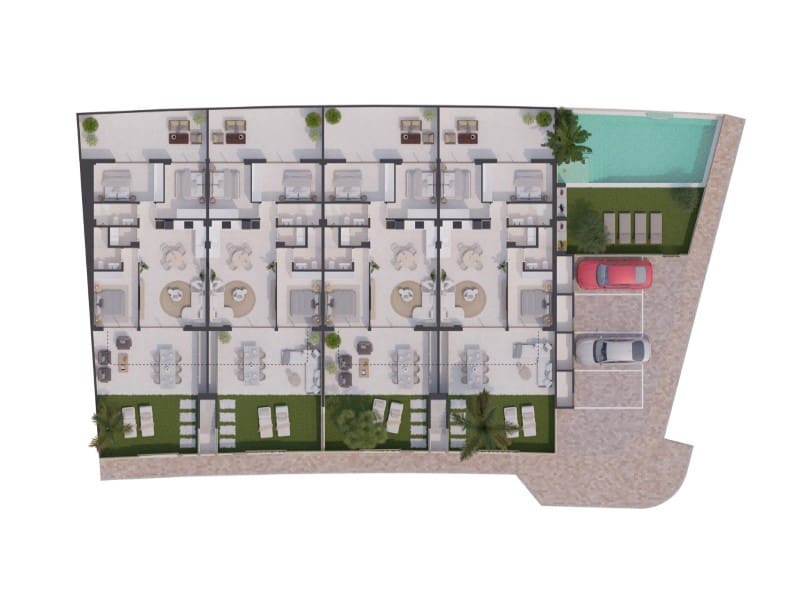 3 sypialnia Bungalow na sprzedaż w Lo Pagan z basenem - 375 900 € (Ref: 9375437)