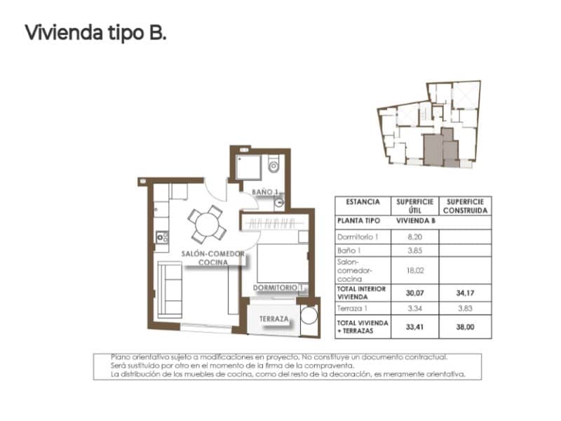 1 chambre Appartement à vendre à Torrevieja avec piscine - 198 000 € (Ref: 9396619)