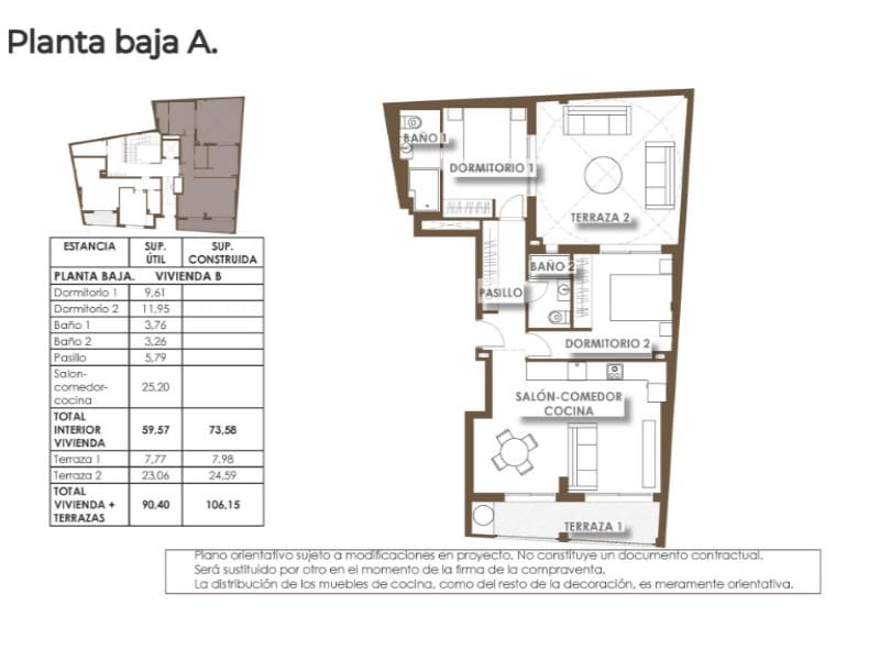 1 soveværelse Lejlighed til salg i Torrevieja med swimmingpool - € 214.000 (Ref: 9396621)