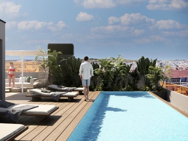 2 makuuhuone Kattohuoneisto myytävänä paikassa Las Piscinas Naturales, Torrevieja mukana uima-altaan - 290 000 € (Ref: 9423943)