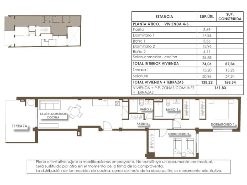2 sypialnia Penthouse na sprzedaż w Torrevieja z basenem - 440 000 € (Ref: 9427894)