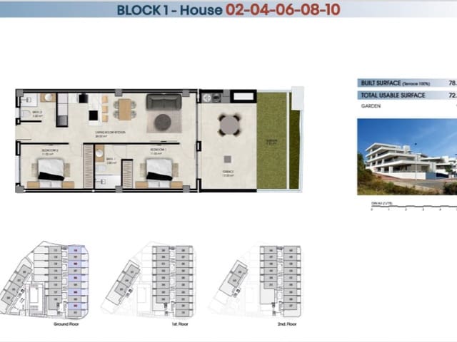 2 slaapkamer Appartement te koop in La Marina, Elche / Elx met zwembad - € 265.000 (Ref: 9440728)