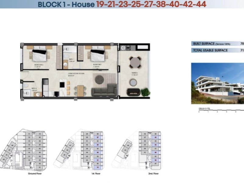 2 soverom Penthouse til salgs i La Marina med svømmebasseng - € 290 000 (Ref: 9440731)