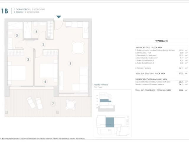 2 sovrum Lägenhet till salu i Benijófar med pool - 285 000 € (Ref: 9456459)