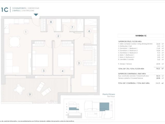 3 sypialnia Apartament na sprzedaż w Benijófar z basenem - 294 000 € (Ref: 9456465)