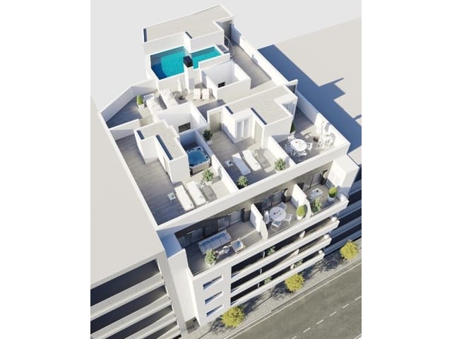 3 soveværelse Penthouse til salg i Centro - Muelle Pesquero, Torrevieja med swimmingpool - € 469.000 (Ref: 9510325)