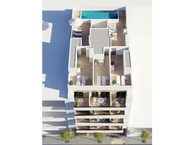3 soverom Penthouse til salgs i Centro - Muelle Pesquero, Torrevieja med svømmebasseng - € 359 000 (Ref: 9516293)
