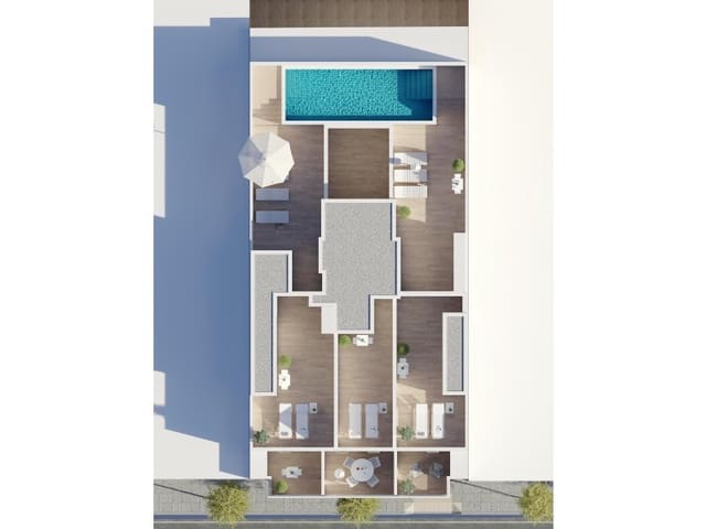 3 soveværelse Lejlighed til salg i Centro - Muelle Pesquero, Torrevieja med swimmingpool - € 279.000 (Ref: 9516295)