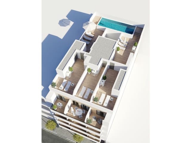 3 soveværelse Lejlighed til salg i Centro - Muelle Pesquero, Torrevieja med swimmingpool - € 279.000 (Ref: 9516295)