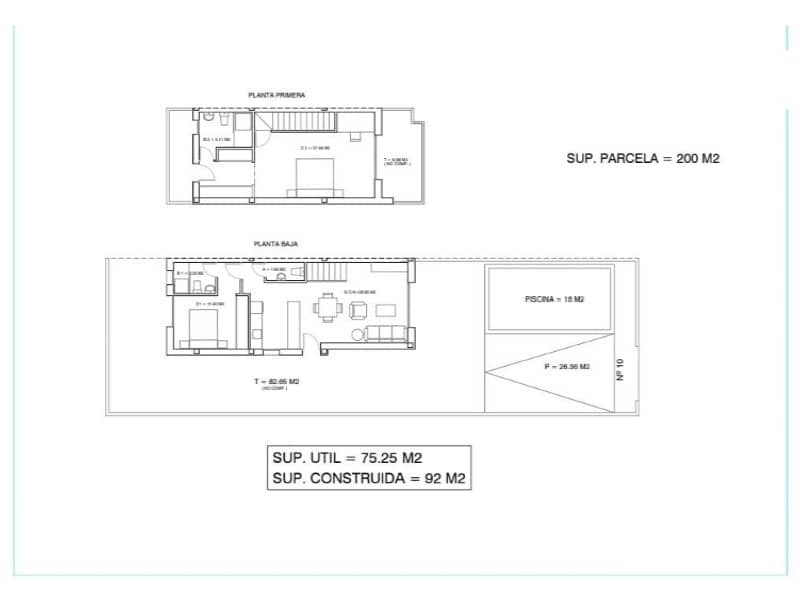 2 soverom Villa til salgs i Daya Nueva med svømmebasseng - € 320 000 (Ref: 9562036)
