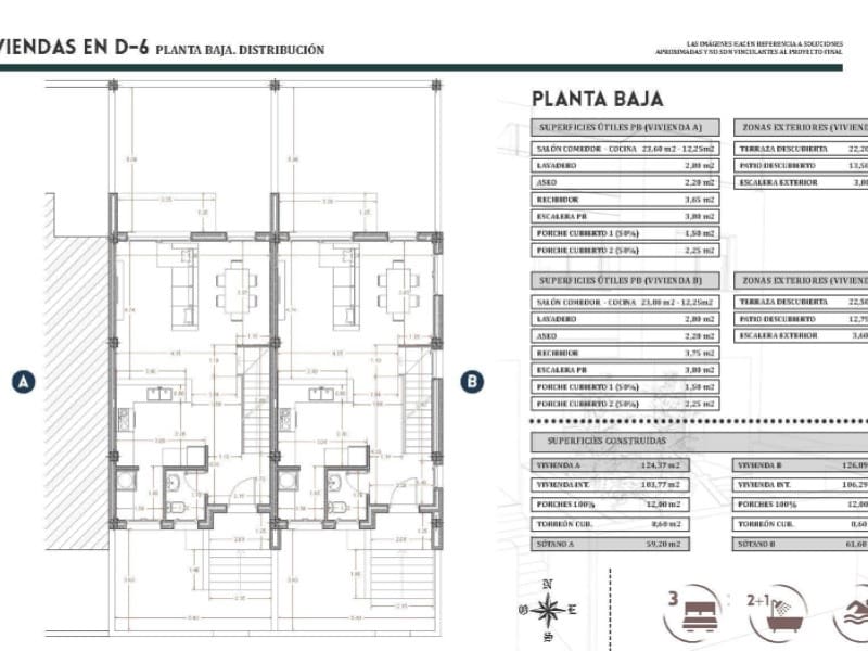 3 Zimmer Haus zu verkaufen in Bigastro mit Pool - 250.000 € (Ref: 9586676)