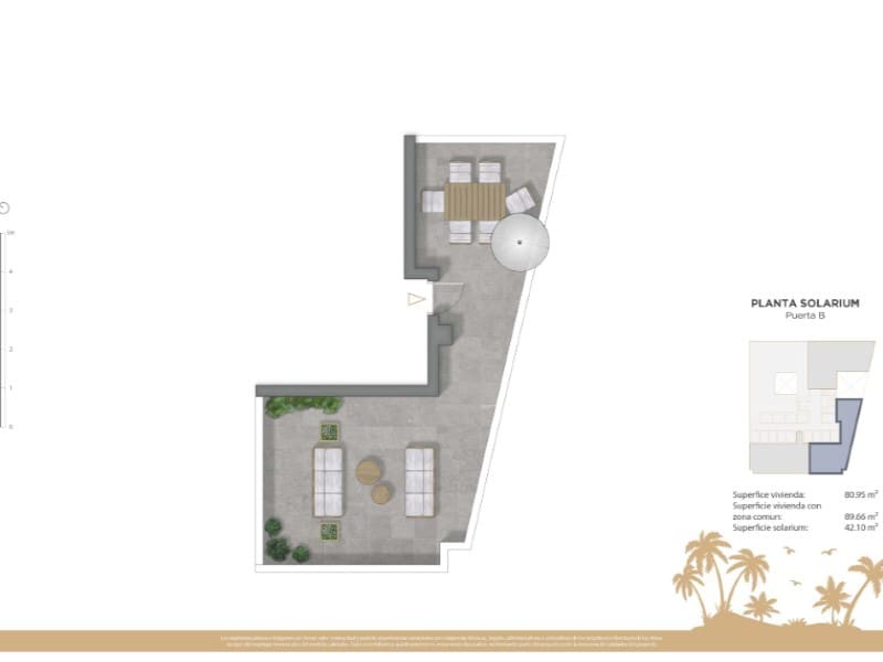 2 sovrum Takvåning till salu i Guardamar del Segura med pool - 384 500 € (Ref: 9619450)