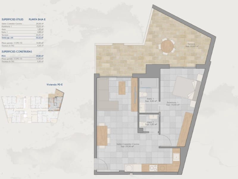 1 bedroom Apartment for sale in Los Cuarteros with pool - € 183,000 (Ref: 9666404)