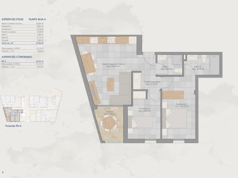 2 bedroom Apartment for sale in Los Cuarteros with pool - € 199,000 (Ref: 9666405)