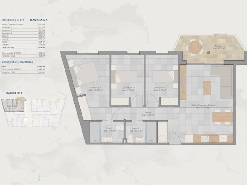 3 camera da letto Appartamento in vendita in Los Cuarteros con piscina - 249.000 € (Rif: 9666406)