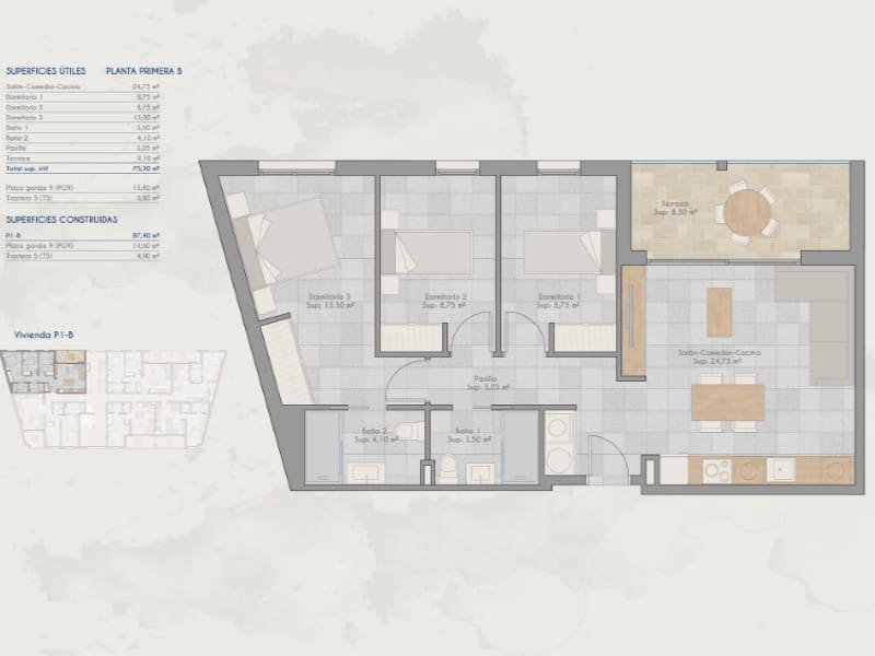 3 bedroom Apartment for sale in Los Cuarteros with pool - € 263,000 (Ref: 9666409)