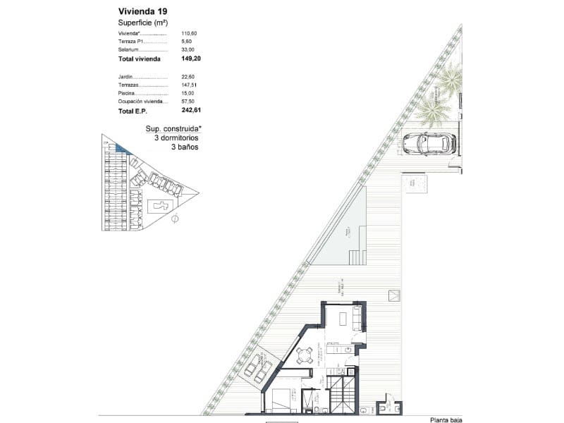 Chalet de 3 habitaciones en Los Alcázares en venta con piscina - 630.000 € (Ref: 9670383)