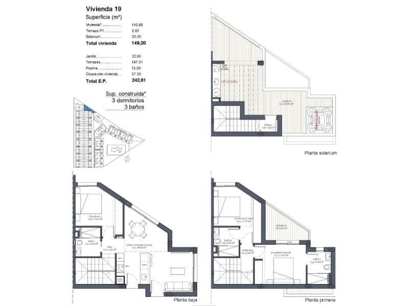 Chalet de 3 habitaciones en Los Alcázares en venta con piscina - 630.000 € (Ref: 9670383)