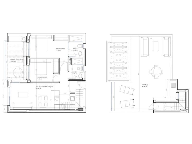 2 makuuhuone Kattohuoneisto myytävänä paikassa Orihuela Costa - 310 000 € (Ref: 9701556)