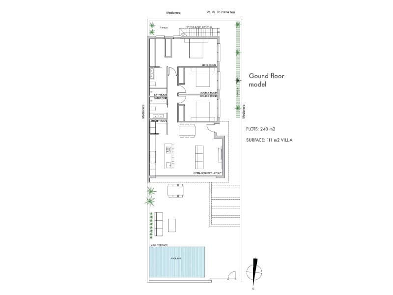 3 chambre Villa/Maison à vendre à Los Alcazares avec piscine - 489 000 € (Ref: 9735497)