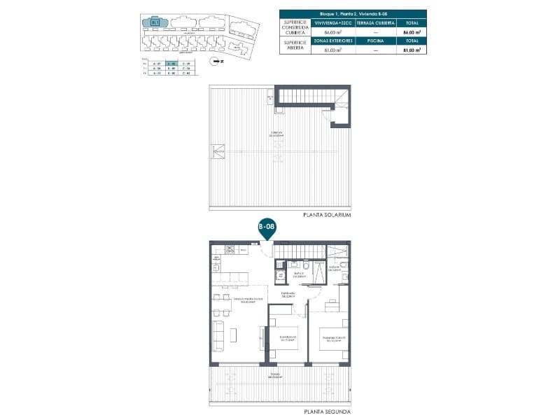 2 soverom Penthouse til salgs i Los Alcazares med svømmebasseng - € 379 000 (Ref: 9735502)