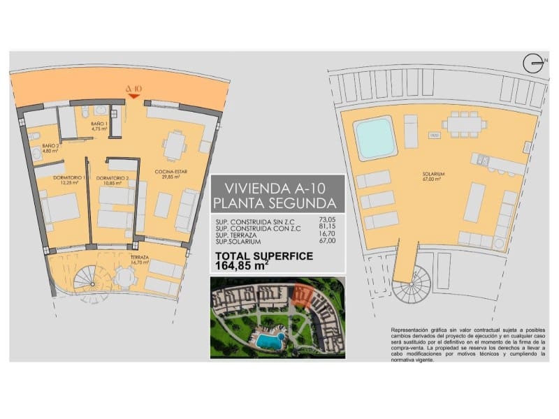 2 soveværelse Penthouse til salg i Los Alcazares med swimmingpool - € 359.900 (Ref: 9735509)