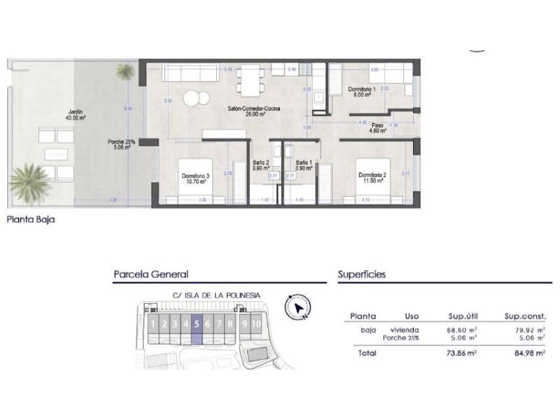 Apartamento de 3 habitaciones en Santiago de la Ribera en venta con piscina - 280.000 € (Ref: 9741689)