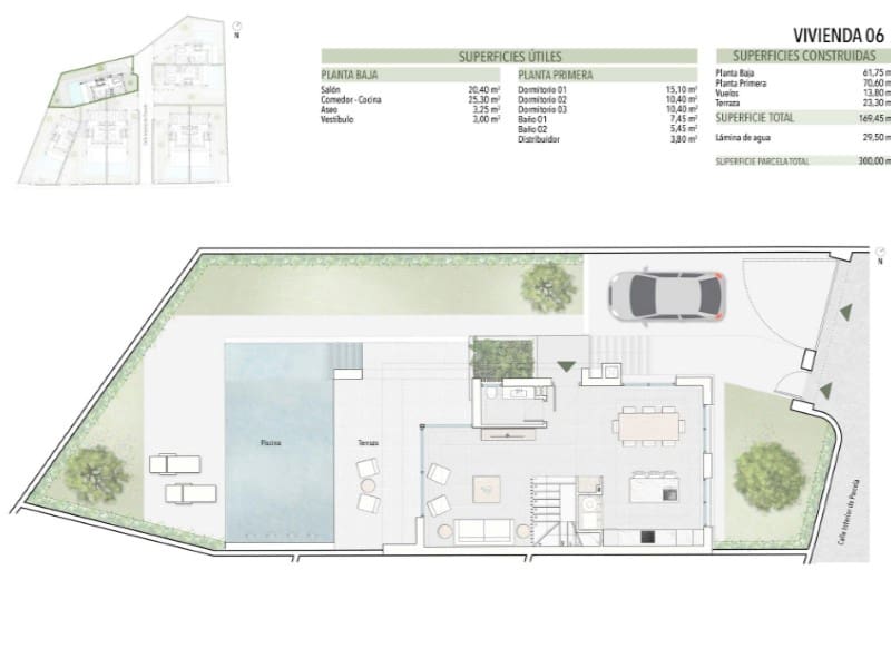 3 sypialnia Willa na sprzedaż w Orihuela Costa z basenem - 559 000 € (Ref: 9751924)