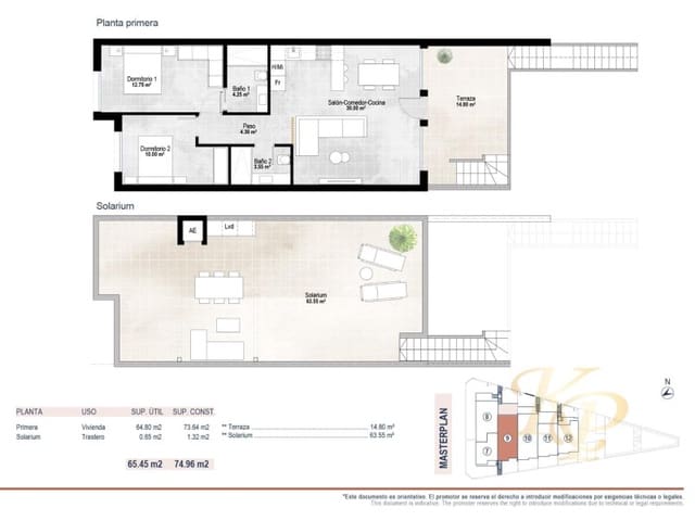 1 slaapkamer Bungalow te koop in Lo Pagan, San Pedro del Pinatar met zwembad - € 249.900 (Ref: 9772957)